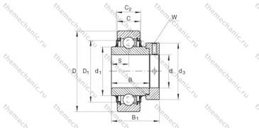 Подшипник E25KLLH
