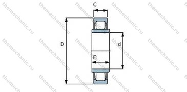 Подшипник NUB210ECP