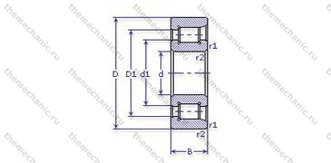 Подшипник NF208ECP