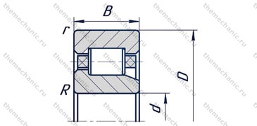 Подшипник 6-42205А1ЕУШ1