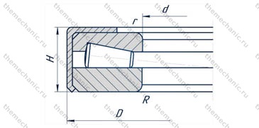 Подшипник 229910К1С17, размеры 50,2x81x, вес 0,34 кг