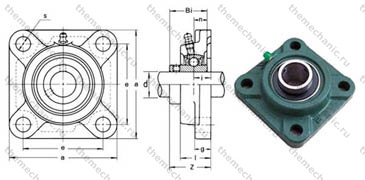 Подшипник UCF211