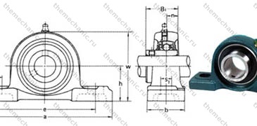 Подшипник UCP204