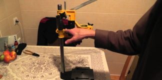 Сверлильный станок из дрели