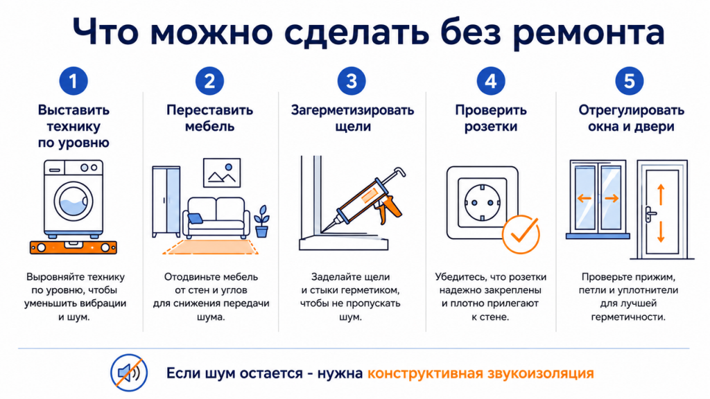 10 способов сделать квартиру тише: от простых решений до профессиональной звукоизоляции стен 3 10 способов сделать квартиру тише: от простых решений до профессиональной звукоизоляции стен | 3