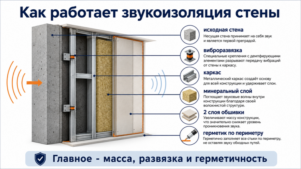 10 способов сделать квартиру тише: от простых решений до профессиональной звукоизоляции стен 6 10 способов сделать квартиру тише: от простых решений до профессиональной звукоизоляции стен | 6
